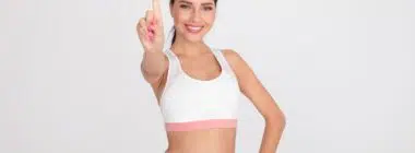 fit woman smiling