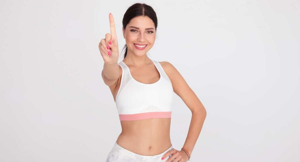 fit woman smiling