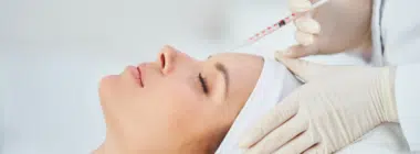 a woman getting beauty treatment